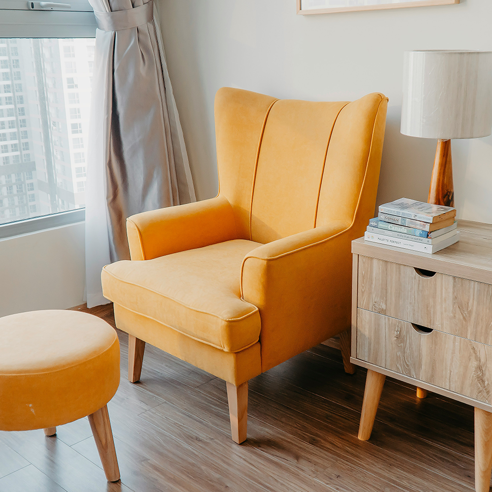 Mid-Century Modern Ochre Armchair